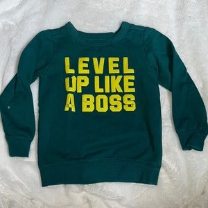 Distressed carters level up like a boss sweatshirt